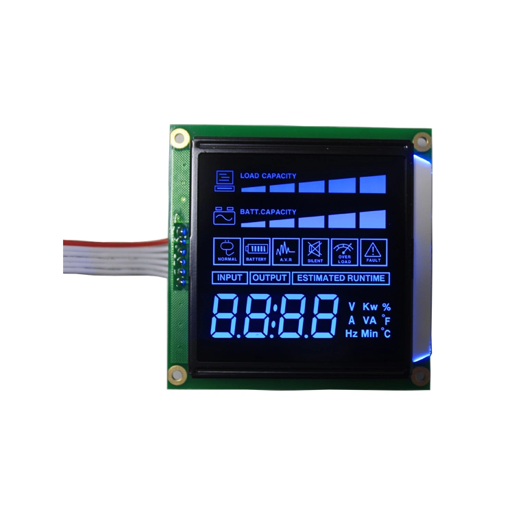 Inverter LCD Screens Solar Power Htn Negative Screen Monochrome 7 Segment UPS Solar Power LCD Display